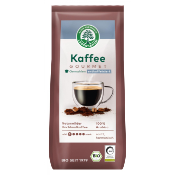 Gourmet Kaffee, entkoffeiniert, gemahlen 250g