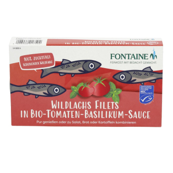 Wildlachs Filet in Tomaten 200g