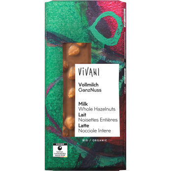Schokolade Vollm. Ganze Nuß 100g