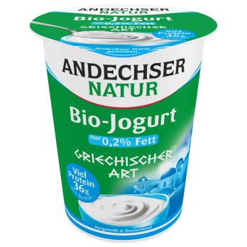 Joghurt "Griechische Art" 400g 0,2% Fett