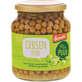 Erbsen im Glas 350g