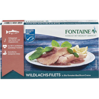 Wildlachs Filet in Tomaten 200g